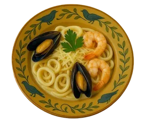Феттучине с морепродуктами