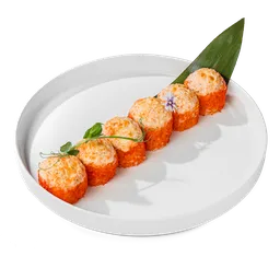 ЗАПЕЧЕННЫЙ РОЛЛ С КРЕВЕТКОЙ 6 ШТ
