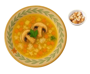 Суп Грибной с курочкой