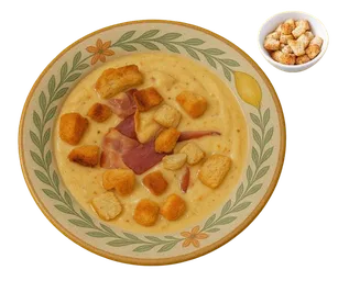 Сырный крем-суп с беконом