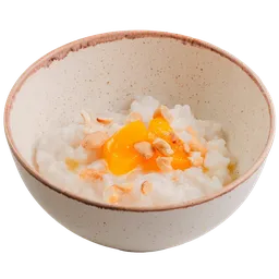 Рисовая каша на кокосовом молоке с кешью и манго