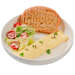 Омлет с трюфельным соусом