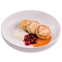 Сырники с маком и компоте из лесных ягод