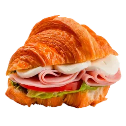 Круассан с ветчиной