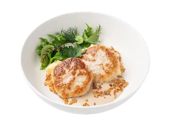 КОТЛЕТКИ ИЗ ИНДЕЙКИ С КАРТОФЕЛЬНЫМ ПЮРЕ