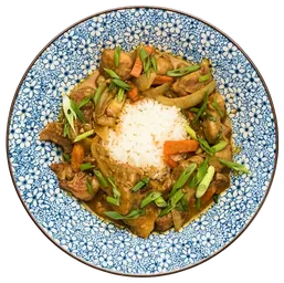 Пананг гай с курицей, овощами и пастой карри